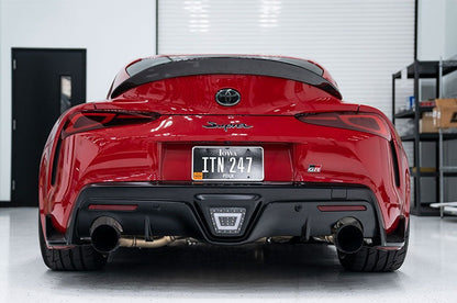 OLM ASスタイル カーボンファイバー ダックビルスポイラー - 2020+ スープラ