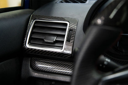 OLM ドライカーボンファイバー エアベントカバー - 2015-2021 WRX / STI用