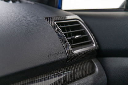 OLM ドライカーボンファイバー エアベントカバー - 2015-2021 WRX / STI用