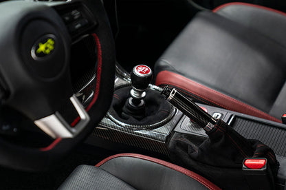 OLM Signature Series サイドブレーキハンドル（ブラックカーボン＋クローム）- 2015-2021 WRX & STI / 2013-2022 FR-S / BRZ / 86 / 2014-2018 フォレスター / 2013年以降 クロストレック