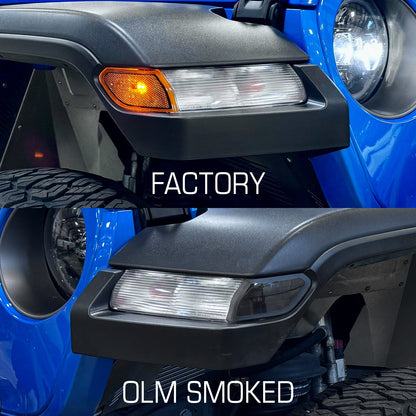 OLM フル交換式 LED フロントサイドマーカー - 2018年以降 Jeep ラングラー