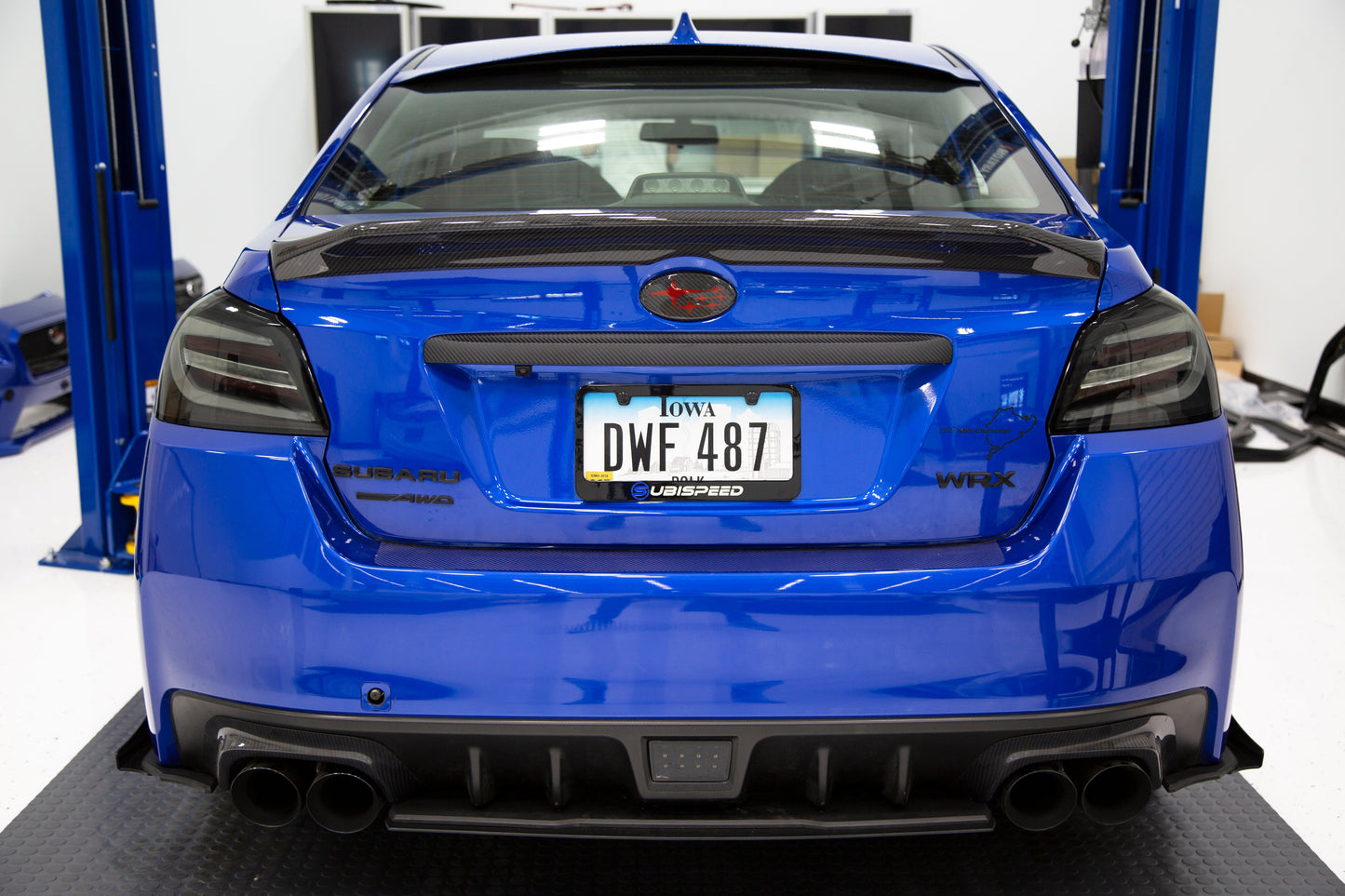 OLM ポイントファイブ カーボンファイバー ダックビルスポイラー 2015+ WRX / STI