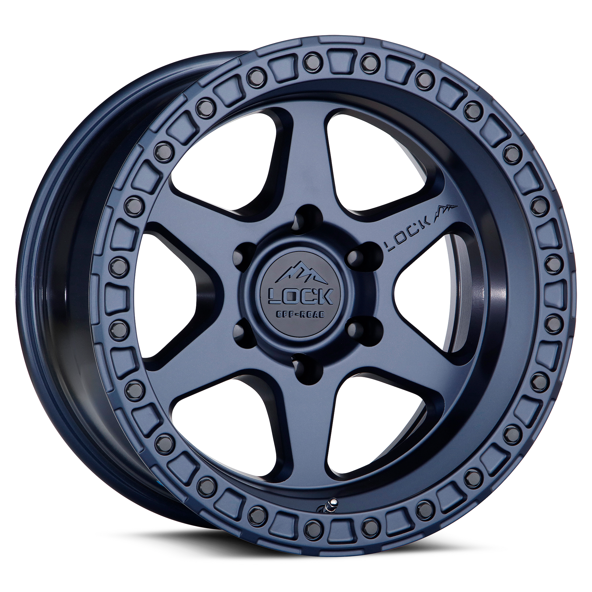 Lock Off-Road Wheels OLYMPUS- マットブルー