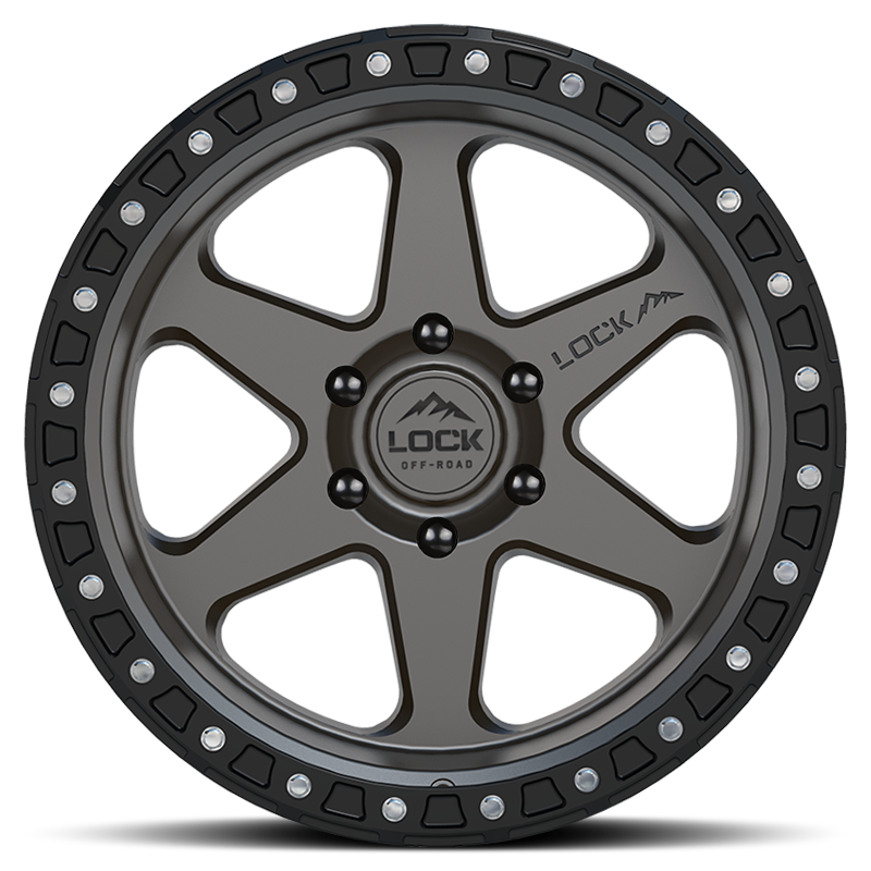 Lock Off-Road Wheels OLYMPUS- マットグレイ