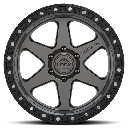 Lock Off-Road Wheels OLYMPUS- マットグレイ