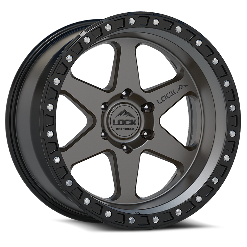Lock Off-Road Wheels OLYMPUS- マットグレイ
