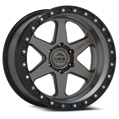 Lock Off-Road Wheels OLYMPUS- マットグレイ