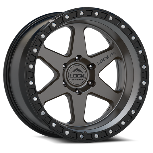 Lock Off-Road Wheels OLYMPUS- マットグレイ