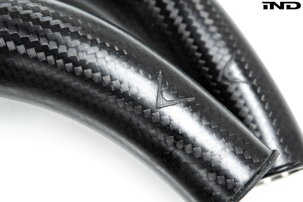 Eventuri BMW F8X M2C M3 M4 S55 ブラックカーボンチャージパイプセット - マット