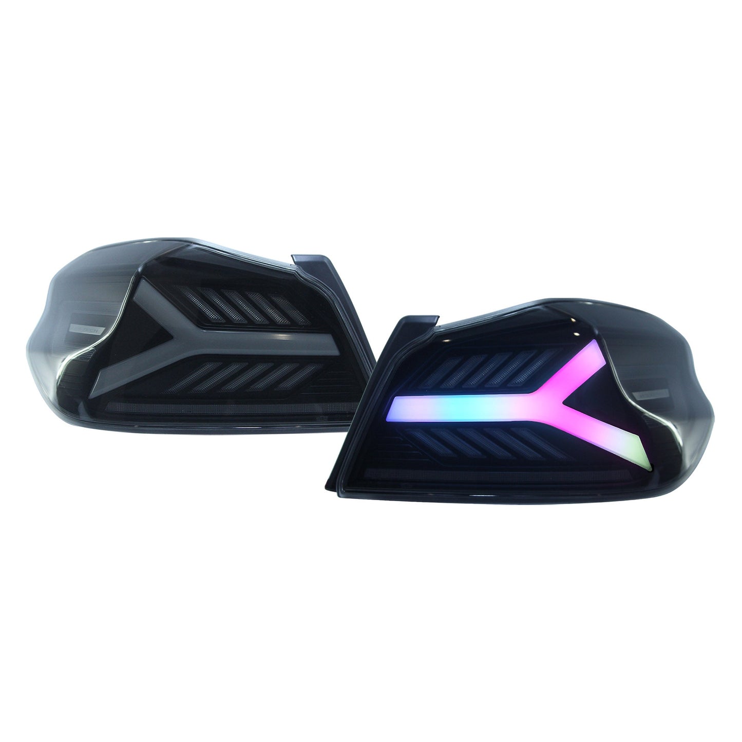 OLM Y-Spec LEDテールランプ（スモークレンズ ホワイトオプティック w/RGB）- 2015-2021 WRX / STI