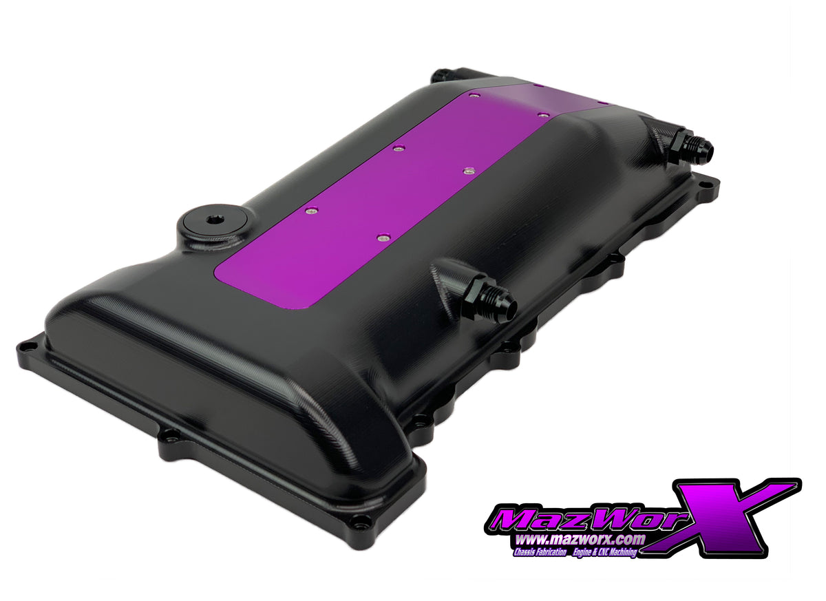 Mazworx - SR20 ビレットバルブカバー SR20VE FR車用(縦置きエンジン) (13264-P1)
