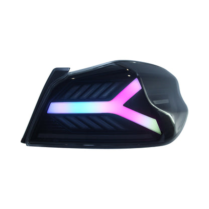 OLM Y-Spec LEDテールランプ（スモークレンズ ホワイトオプティック w/RGB）- 2015-2021 WRX / STI