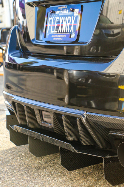 OLM LE ドライカーボンリアディフューザー - 2015-2021 スバル WRX/STI