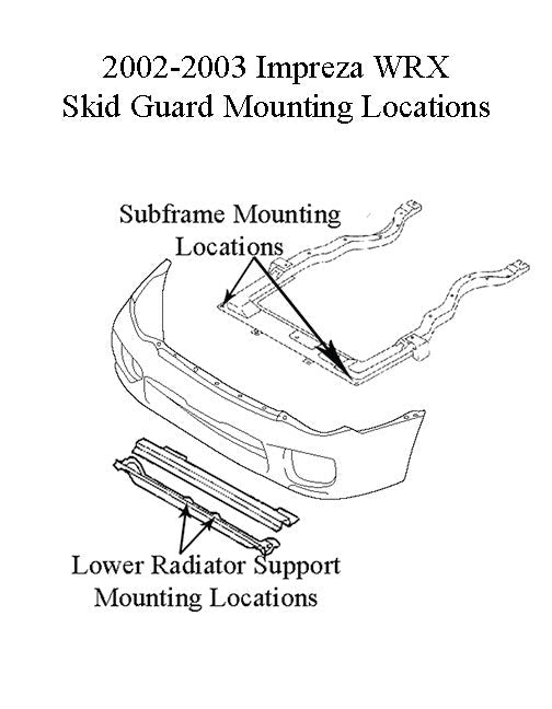 Rally Innovations 2002-2003 スバル インプレッサ 2.5RS/WRX ラリー スキッドガード [SU-GDA-SKG-01]