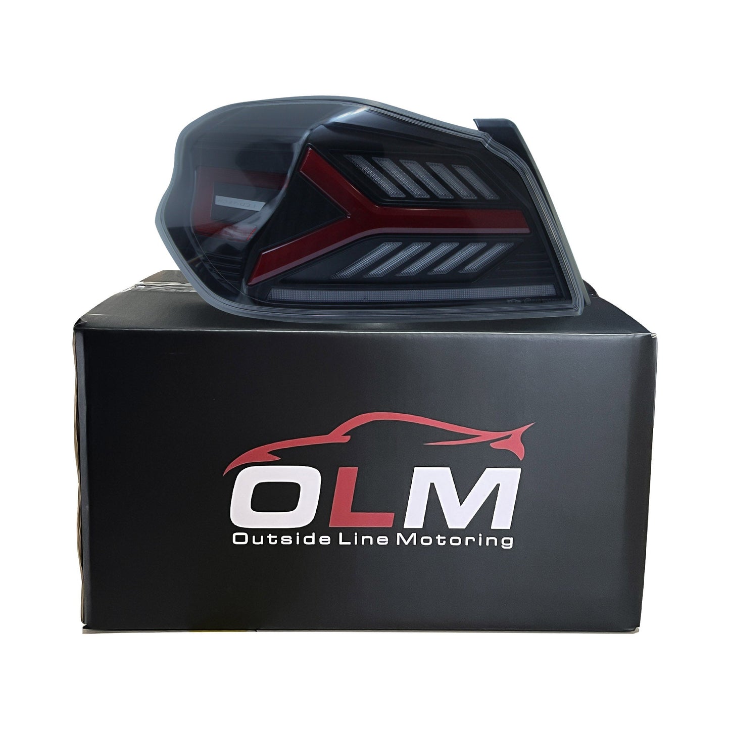 OLM Y-Spec LEDテールライト（スモークレンズ レッドオプティック） - 2015-2021 WRX / STI用