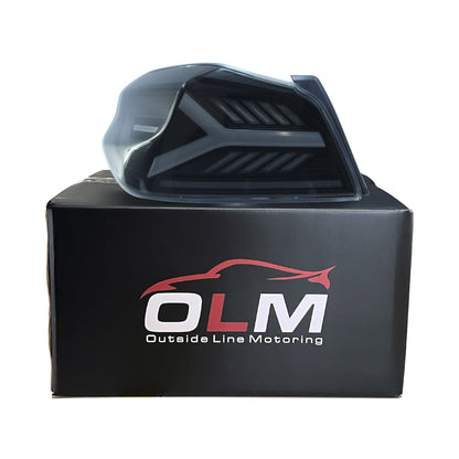 OLM Y-Spec LEDテールライト（スモークレンズ ホワイトオプティック）- 2015-2021 WRX / STI用