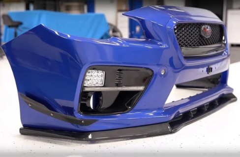 OLM 3ピース カーボンファイバー ロープロファイルリップ - 2015-2017 WRX / STI用