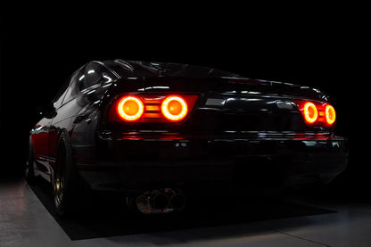 J-Replace 180SX Kouki-style LED Tail Light Set, OEM-equivalent shape - NISSAN 180SX RPS13