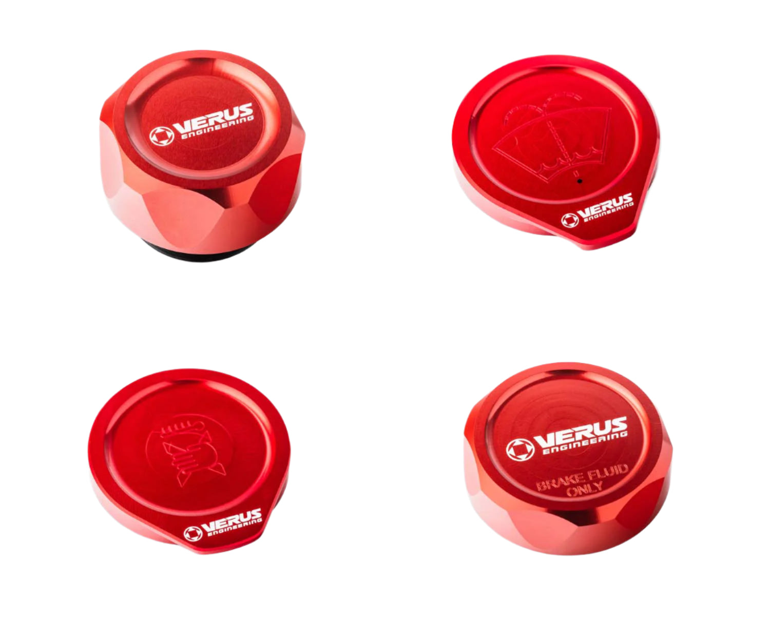 Verus Engineering エンジンベイキャップキット レッド (FHS) 2013-2020 スバル BRZ / トヨタ 86 | A0434A-RED-FHS