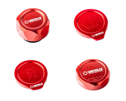 Verus Engineering エンジンベイキャップキット レッド (FHS) 2013-2020 スバル BRZ / トヨタ 86 | A0434A-RED-FHS