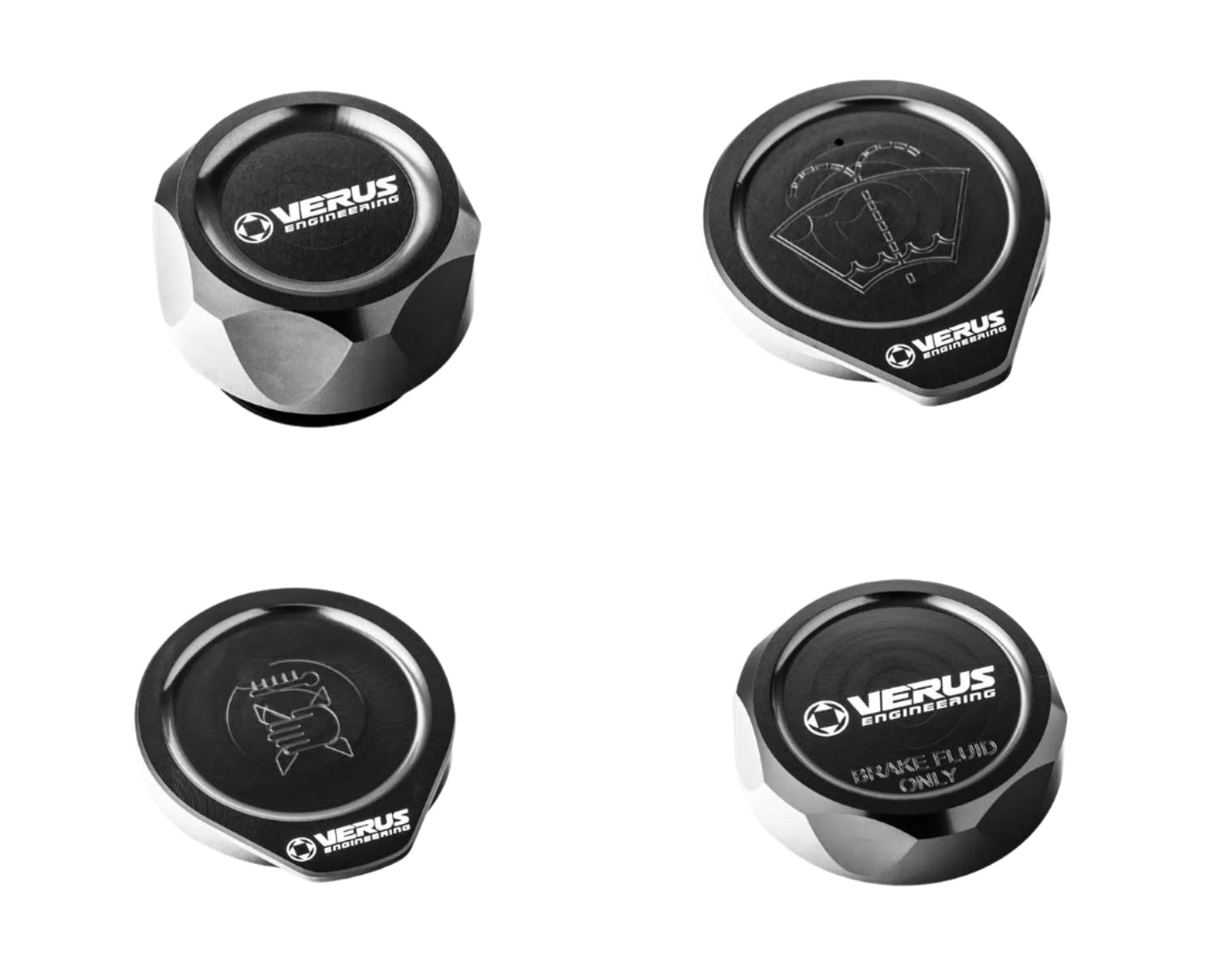 Verus Engineering エンジンベイキャップキット ブラック (FHS) 2008-2014 WRX / STI | A0585A-BLK-FHS