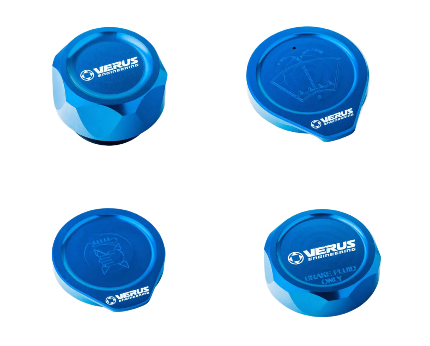 Verus Engineering エンジンベイキャップキット ブルー (FHS) 2008-2014 WRX / STI | A0585A-BLU-FHS