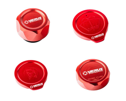 Verus Engineering エンジンベイキャップキット レッド (FHS) 2008-2014 WRX / STI | A0585A-RED-FHS