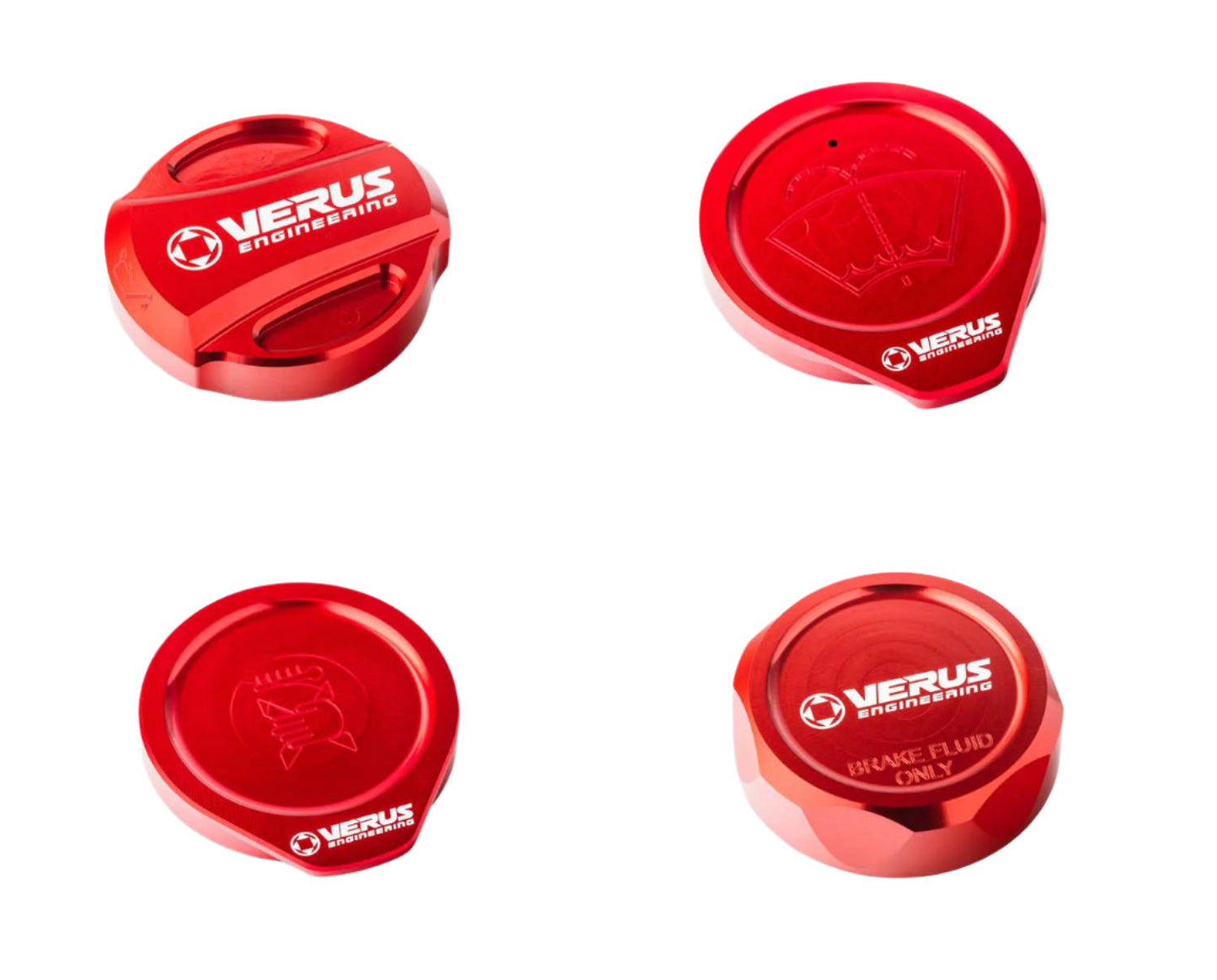 Verus Engineering エンジンベイキャップキット レッド (RLA) 2008-2014 WRX / STI | A0585A-RED-RLA