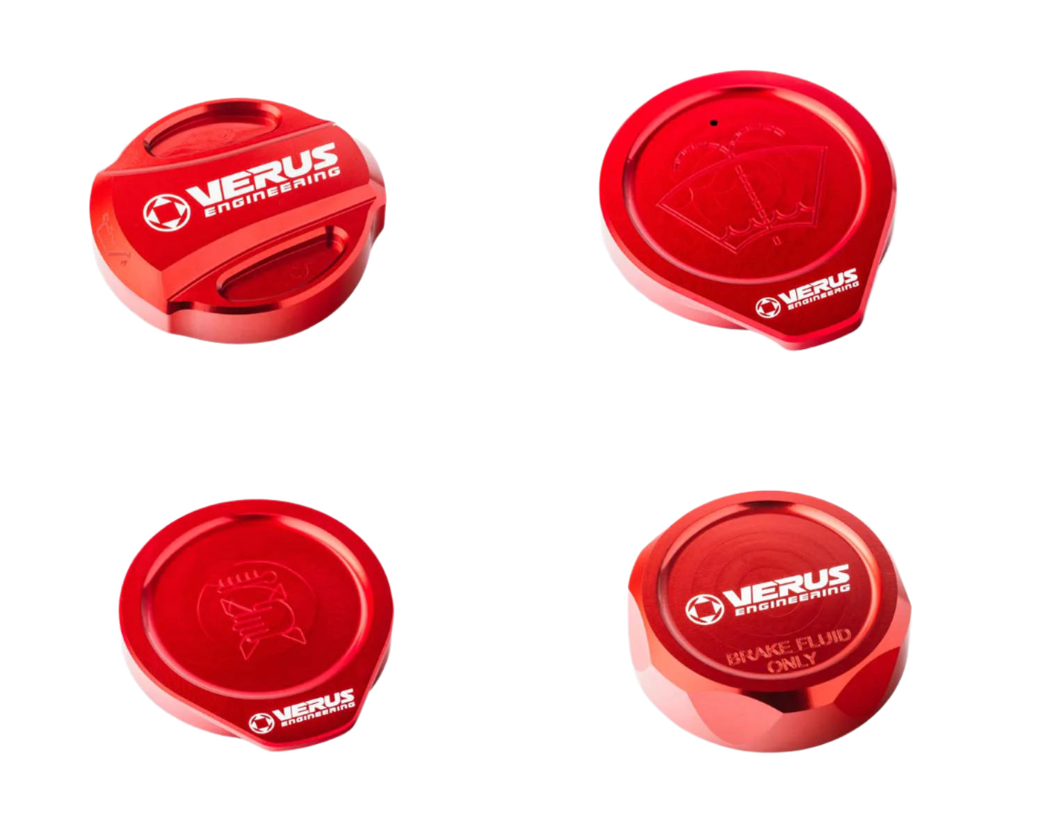 Verus Engineering エンジンベイキャップキット レッド (RLA) 2008-2014 WRX / STI | A0585A-RED-RLA