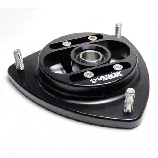 Verus Engineering フロントキャンバープレートキット アルマイトブラック スバル BRZ 2013-2025 / トヨタ 86 2017-2025 | A0019A-BLK