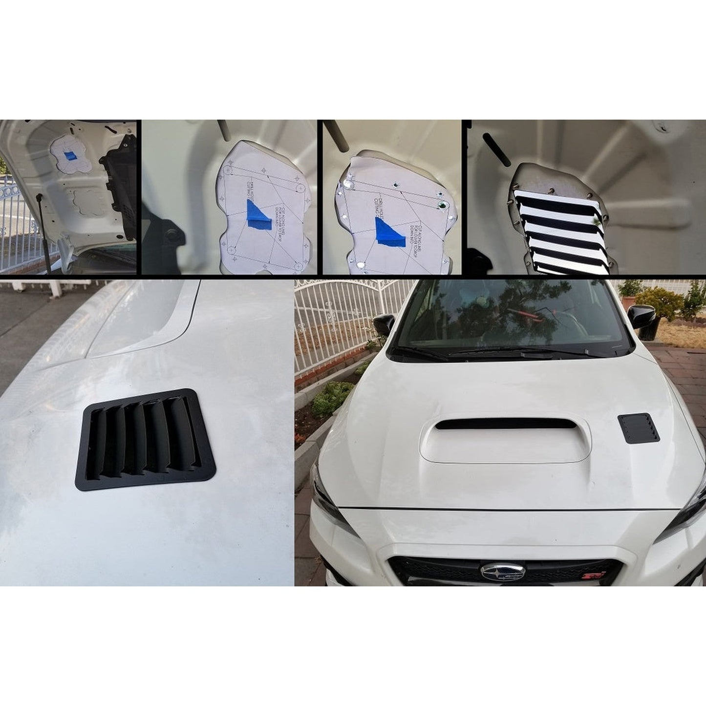 Verus Hood Louver Kit Black Subaru WRX / STI 2015-2021 | A0053A-BLK