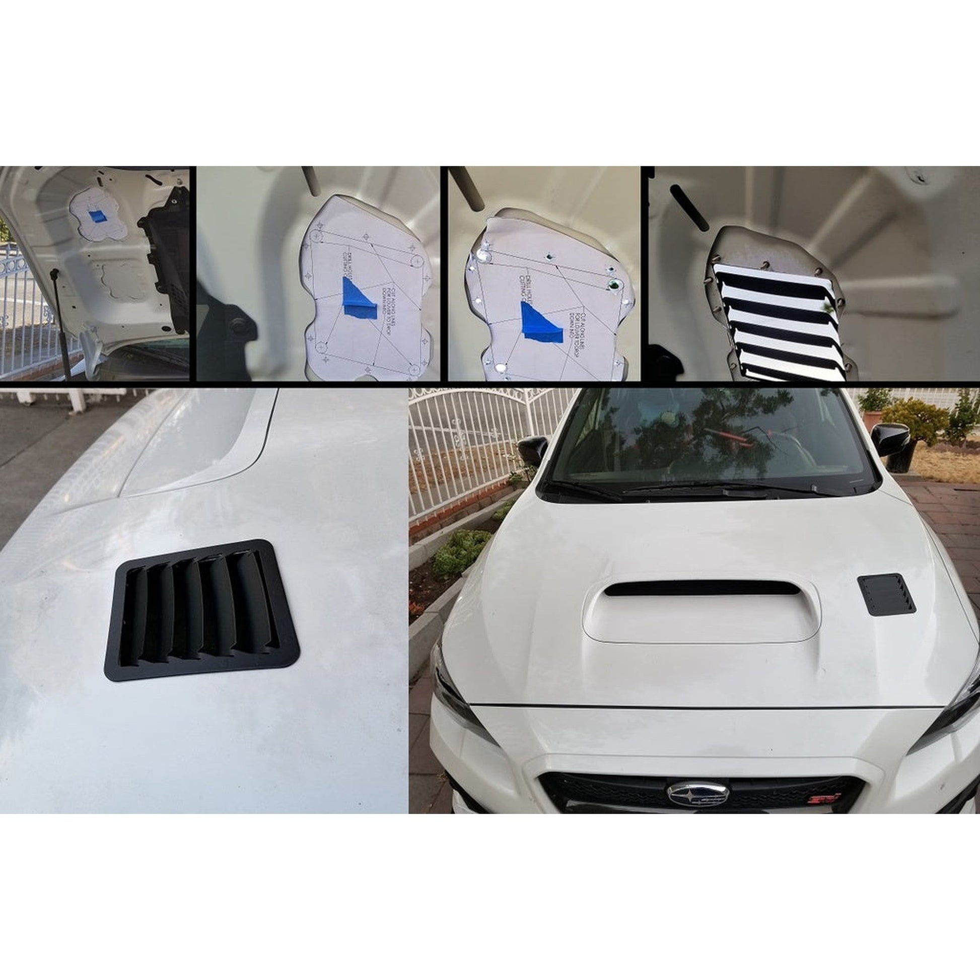 Verus Hood Louver Kit Black Subaru WRX / STI 2015-2021 | A0053A-BLK