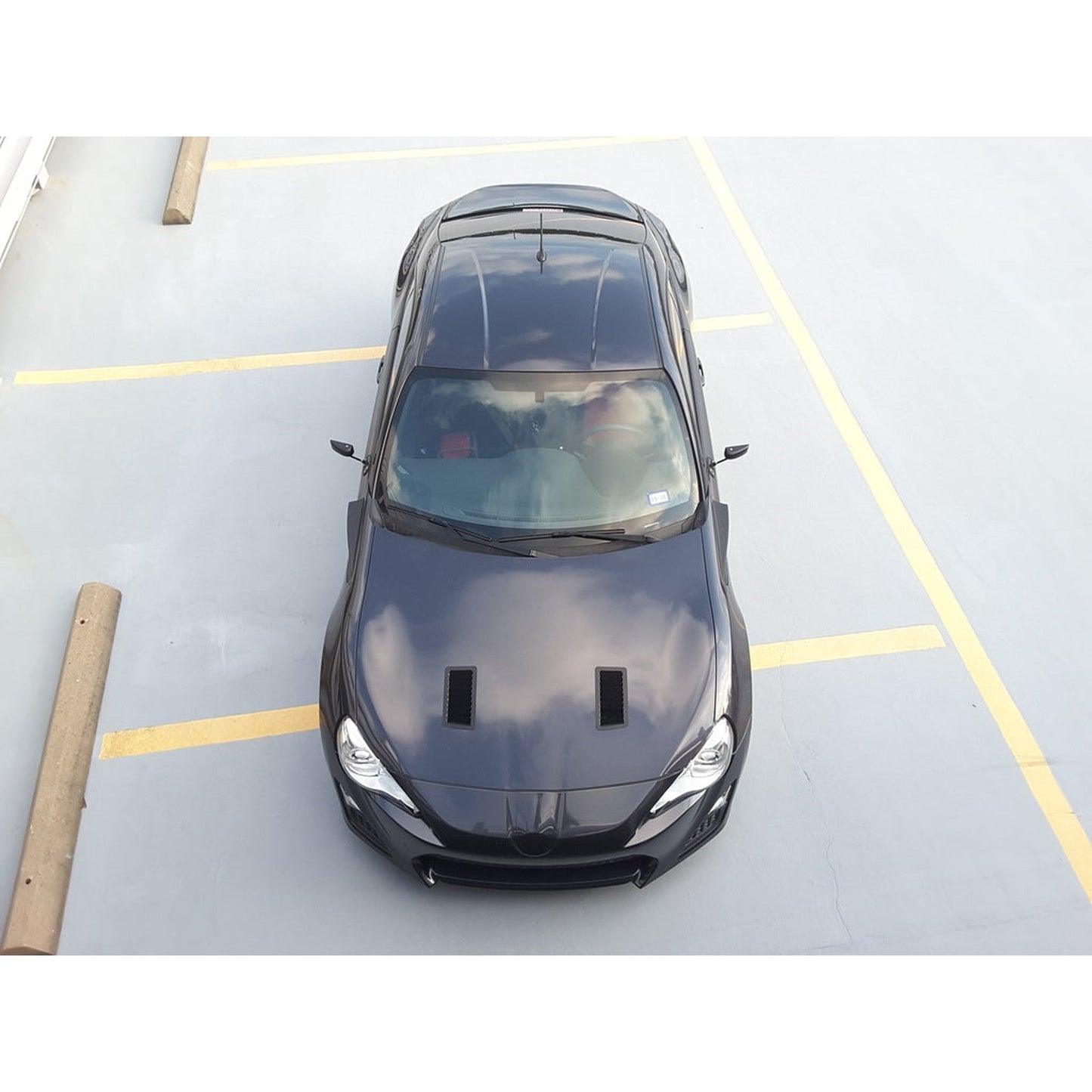 Verus Large Hood Louvers Black Subaru BRZ / Scion FR-S / Toyota GT86 2013-2020 | A0056A-BLK