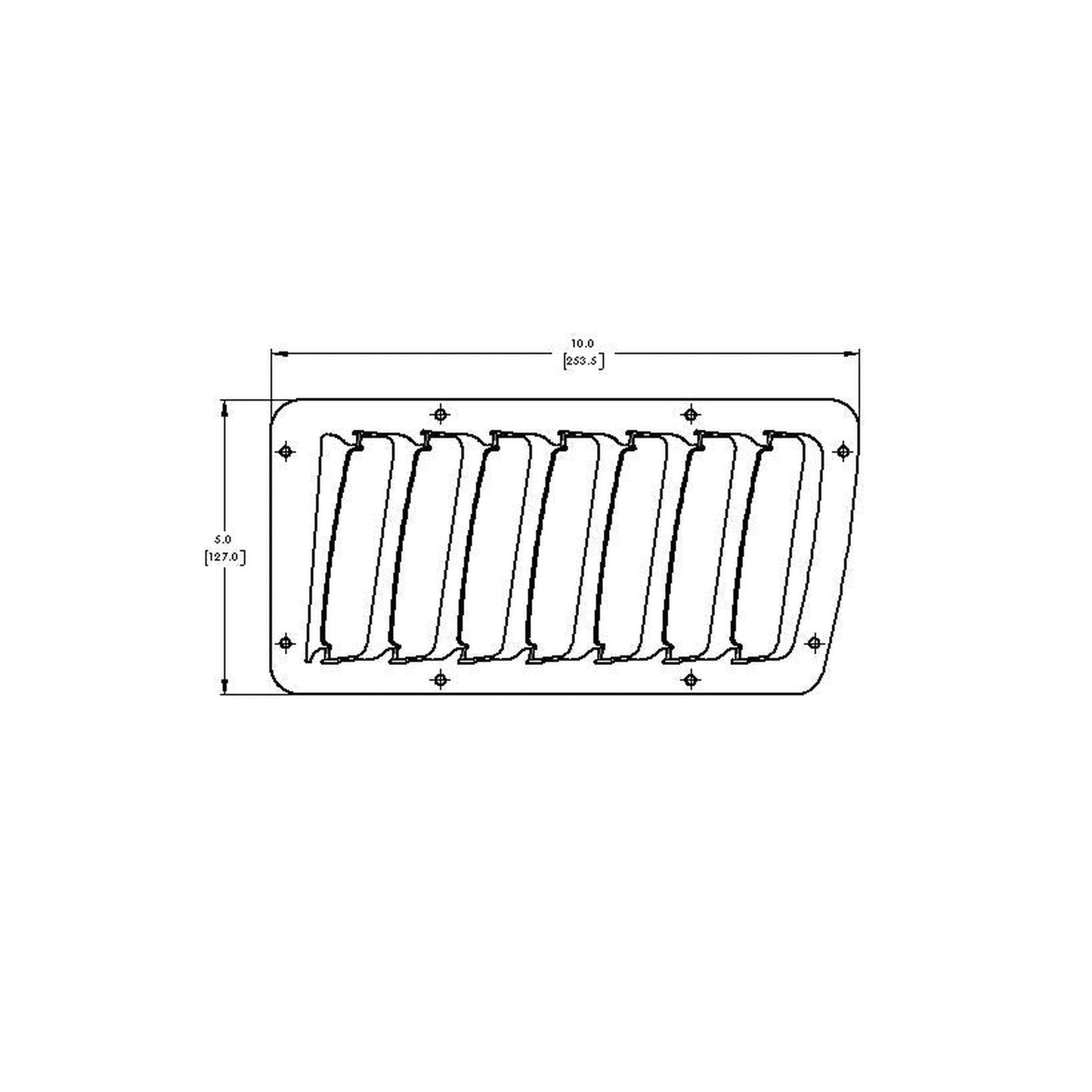 Verus Large Hood Louvers Black Subaru BRZ / Scion FR-S / Toyota GT86 2013-2020 | A0056A-BLK