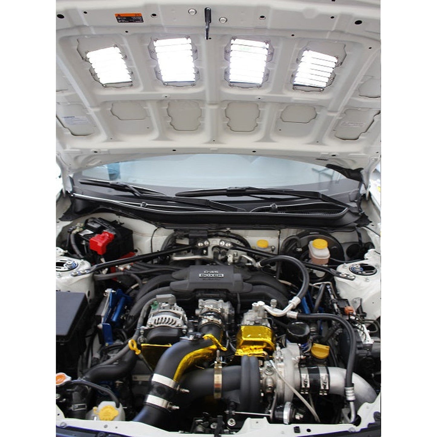 Verus Small and Large Slanted Hood Louvers Aluminum Subaru BRZ / Toyota GT86 13-20 | A0065A-BARE