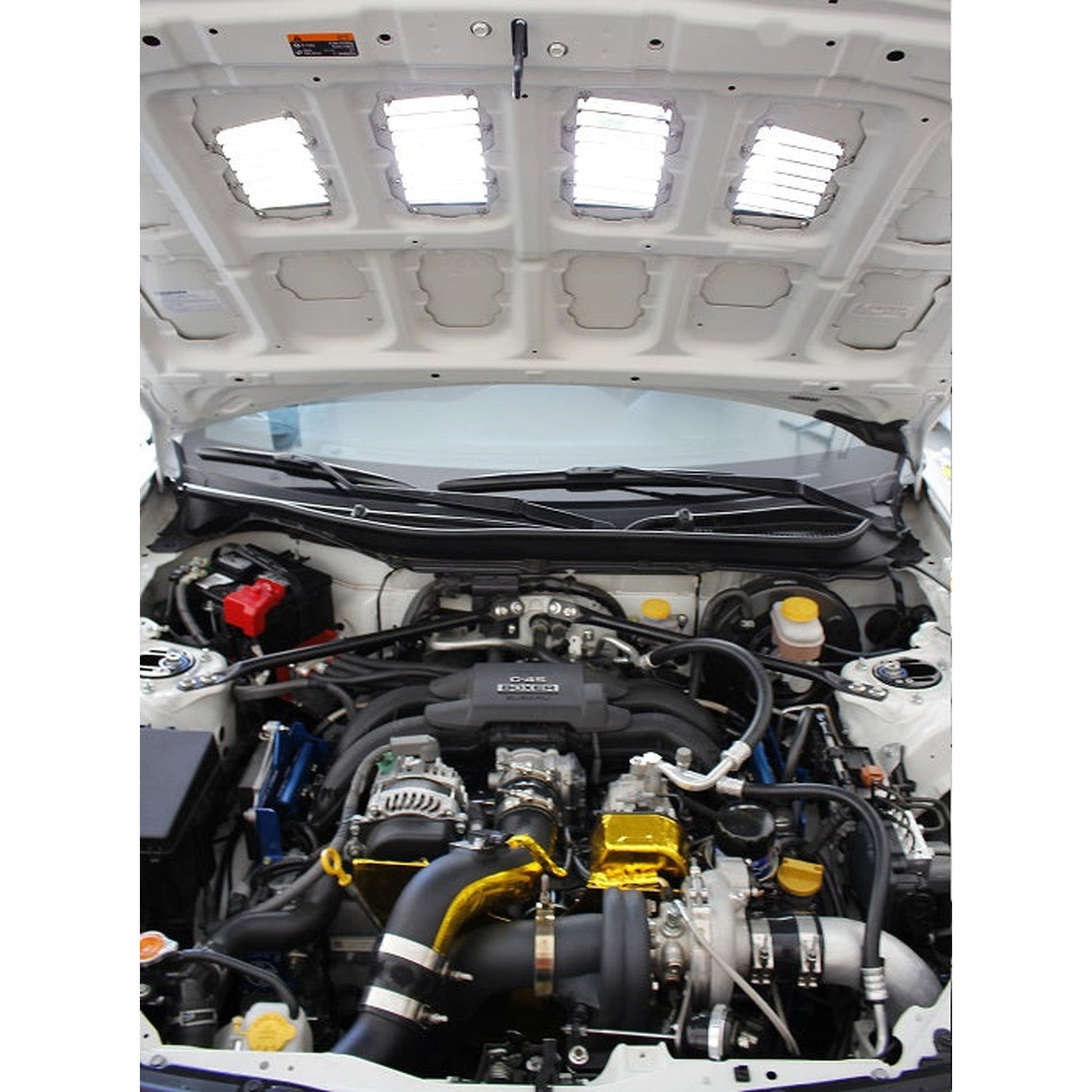 Verus Small and Large Slanted Hood Louvers Aluminum Subaru BRZ / Toyota GT86 13-20 | A0065A-BARE