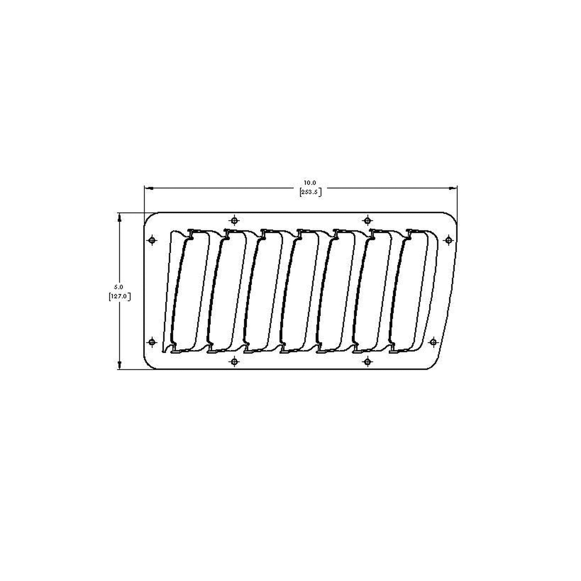 Verus Small and Large Slanted Hood Louvers Aluminum Subaru BRZ / Toyota GT86 13-20 | A0065A-BARE