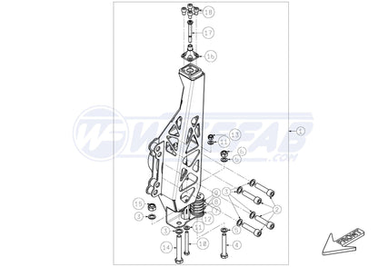 wisefab - 日産 350Z/370Z フロントナックル 右組立済(WF370_100RA)