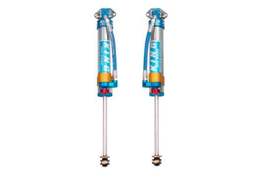 King Shocks 07-18 Jeep Wrangler JK リア 2.5インチ径ピギーホースリザーバーショック 6インチ（約15.2cm）リフト 調整機能付き（ペア）