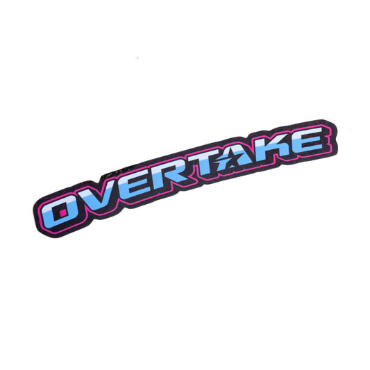 OVERTAKE ステッカー レトロテキスト