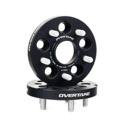 OVERTAKE ワイドトレッドスペーサー 20mm 5H PCD100 2枚セット | スバル 2002-2014年 WRX / 2004年 STI / 2013-2026年 BRZ / トヨタ GR86 / 86 ほか