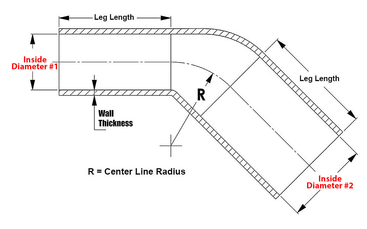 HPS 2.75インチ(70mm) - 4インチ(102mm) 内径 耐高温 4 層強化シリコン 45 度エルボリデューサーホース ブラック (70mm - 102mm 内径)