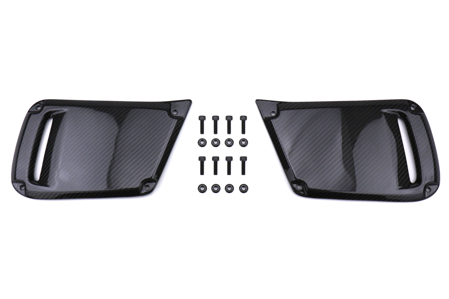 OLM LE ドライカーボンファイバー JDM DRL フェイスリフトベゼルカバー（フォグ穴なし）- 2018-2021 スバル WRX / STI用
