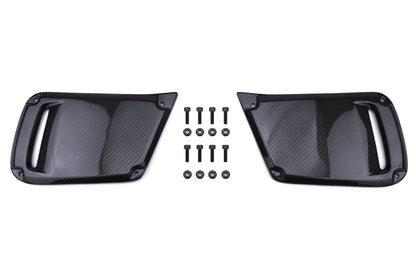 OLM LE ドライカーボンファイバー JDM DRL フェイスリフトベゼルカバー（フォグ穴なし）- 2018-2021 スバル WRX / STI用