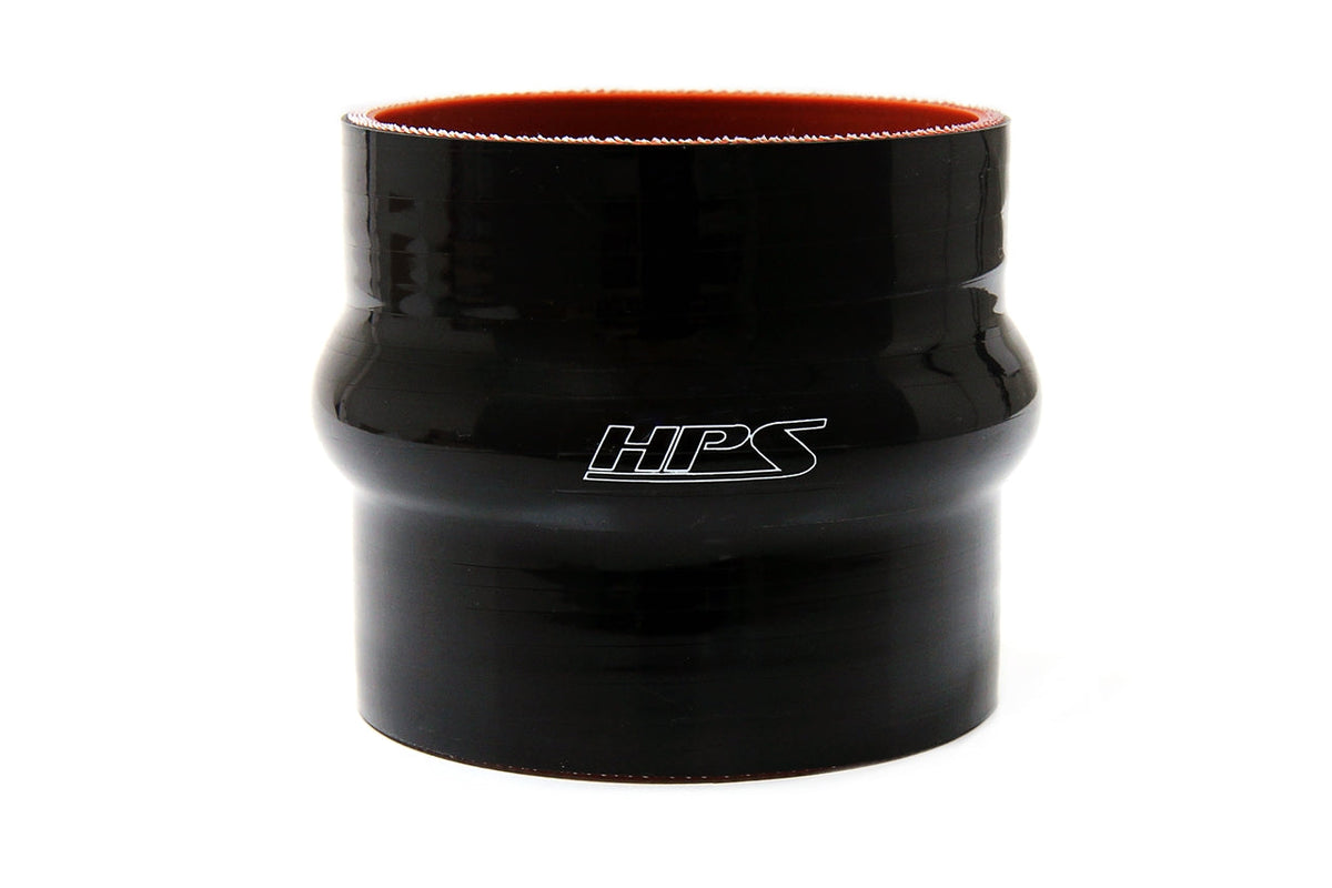 HPS 内径 3インチ(76mm)、長さ 3インチ(76mm)、 耐高温 4 層強化シリコンハンプカプラーホース ブラック (内径 76mm、長さ 76mm)