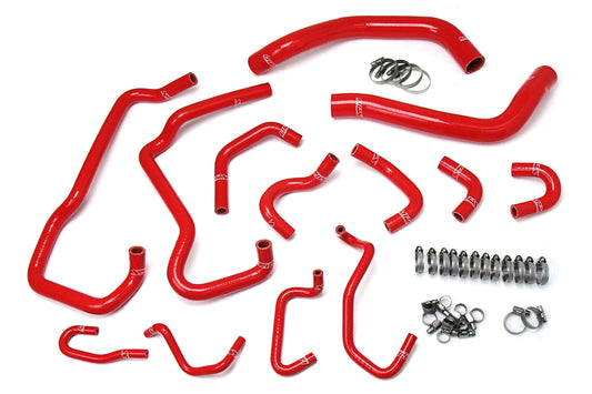 HPS シリコン ホース キット - ラジエーターおよびヒーター ホース 57-1581-RED