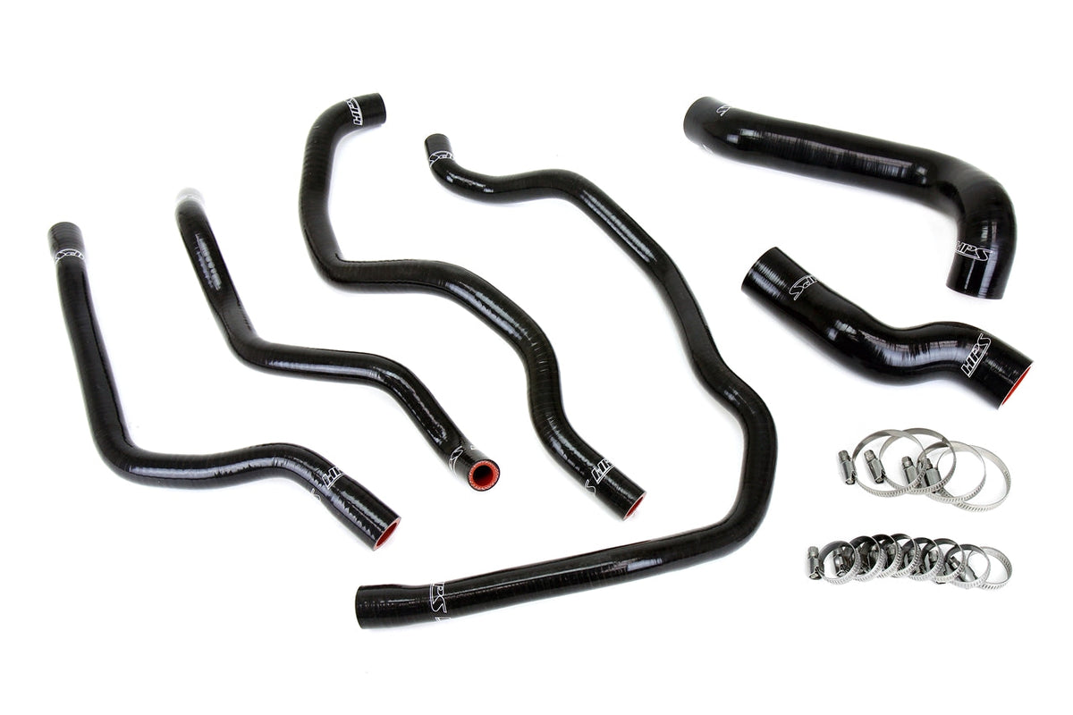 HPS シリコン ホース キット - ラジエーターおよびヒーター ホース 57-2076-BLK