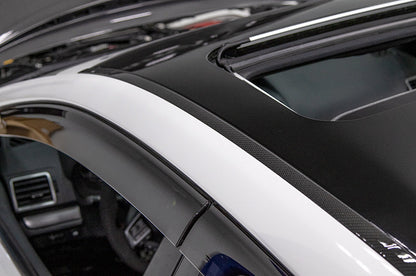 OLM LE ドライカーボン レインチャネルガードトリム - 2015-2021 スバル WRX / STI用