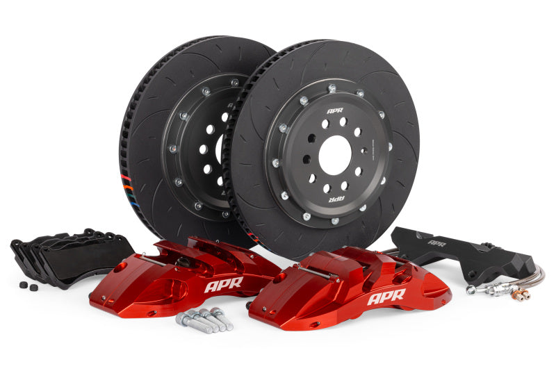 APR 2017-2020 Audi RS3 370x34mm 6ピストン ビッグブレーキキット（8V RS3）- フロント - レッド