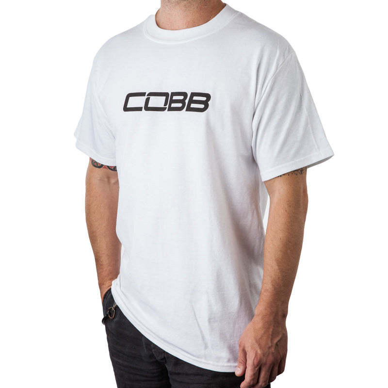 Cobb Tuning ロゴ メンズ ホワイト Tシャツ - XSM